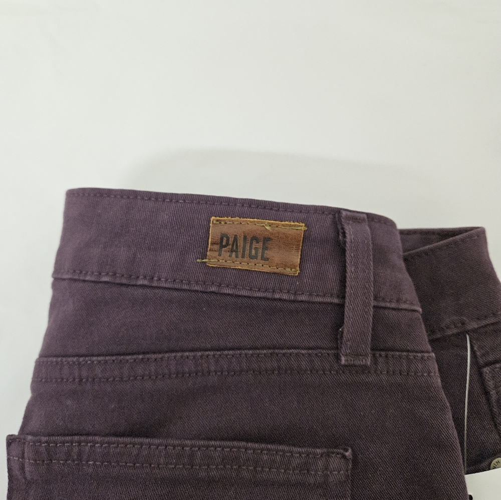 PAIGE Verdugo Low Rise Ankle Jeans in Vamp Red Size 28 NWT - Picture 10 of 15